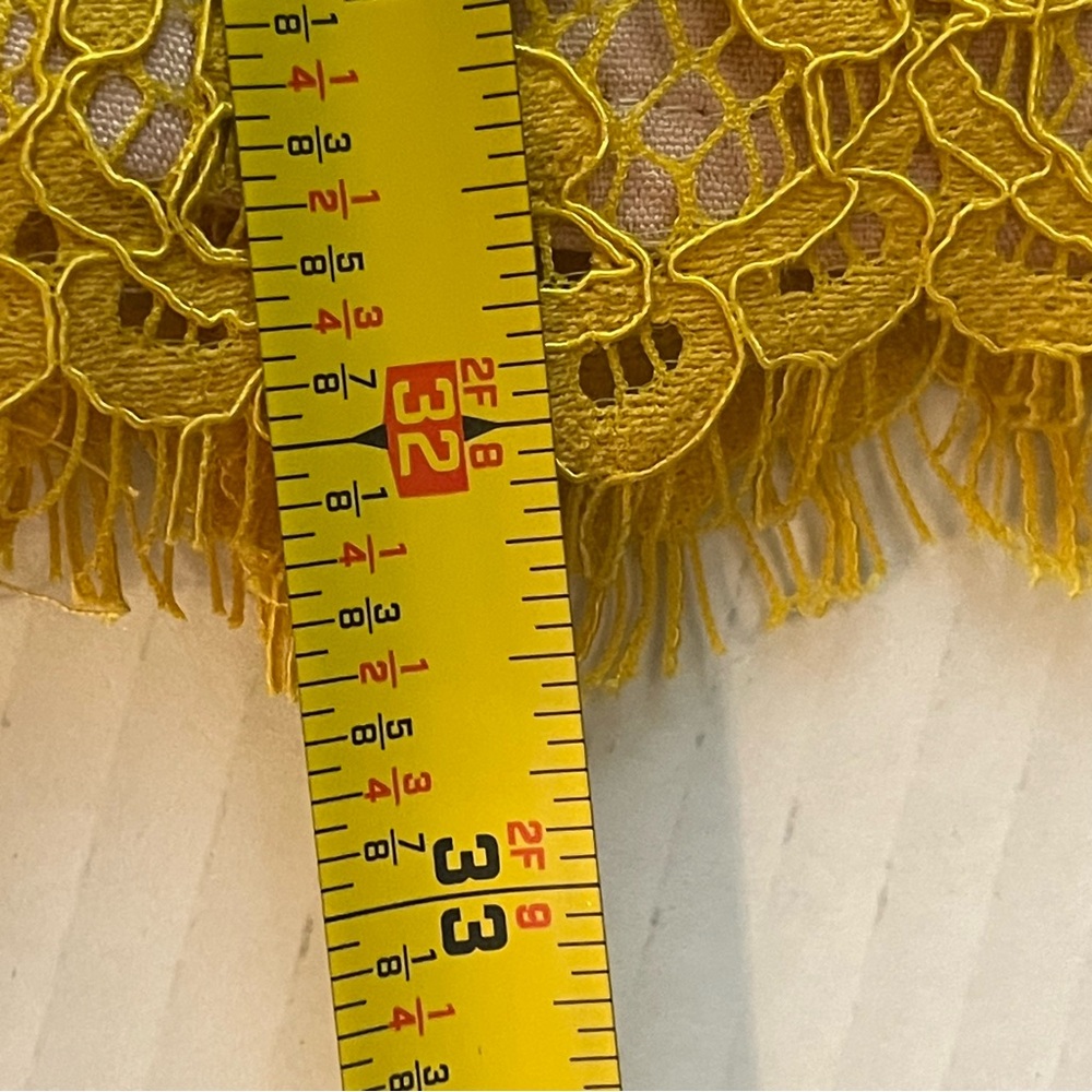 Endless Rose Mustard Lace Tie-Shoulder Mini Dress - Picture 14 of 14